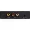 StarTech.com HDMI to RCA Converter Box with Audio, Active video converter, Black, REACH, FCC, 1920 x 1080 pixels, 640 x 480,800 x 600,1920 x 1080, 480p, 576p, 720p, 1080p