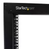 StarTech.com 2-Post 42U Mobile Open Frame Server Rack, Two Post 19in Network Rack with Wheels, Rolling Open Rack for AV/Data/Media/IT Equipment, Computer Rack for Home/Office Spaces - Casters Included