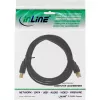 USB 2.0 Cable Type A male / Type B female black gold plated 0.3m InLine 34503S