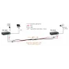 LevelOne PoE over Hybrid Cable Receiver, 4 PoE Outputs, Indoor/Outdoor