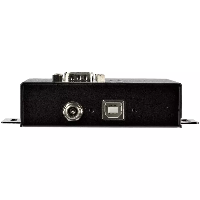 StarTech.com 4 Port Serial Hub USB to RS232/RS485/RS422 Adapter - Industrial USB 2.0 to DB9 Serial Converter Hub - IP30 Rated - Din Rail Mountable Metal Serial Hub - 15kV ESD Protection