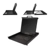 StarTech.com Rackmount KVM Console - Single Port VGA KVM with 19 inch LCD Monitor for Server Rack - Fully Featured Universal 1U LCD KVM Drawer w/Cables & Hardware - USB Support - 50,000 MTBF