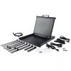 StarTech.com Rackmount KVM Console - Single Port VGA KVM with 19 inch LCD Monitor for Server Rack - Fully Featured Universal 1U LCD KVM Drawer w/Cables & Hardware - USB Support - 50,000 MTBF