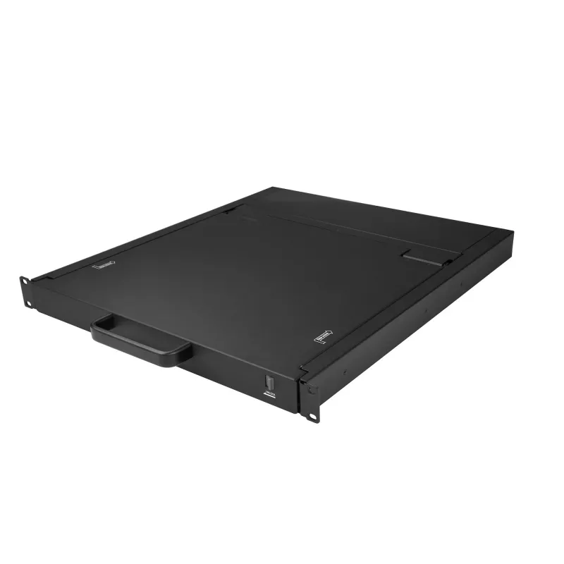 StarTech.com Rackmount KVM Console - Single Port VGA KVM with 19 inch LCD Monitor for Server Rack - Fully Featured Universal 1U LCD KVM Drawer w/Cables & Hardware - USB Support - 50,000 MTBF