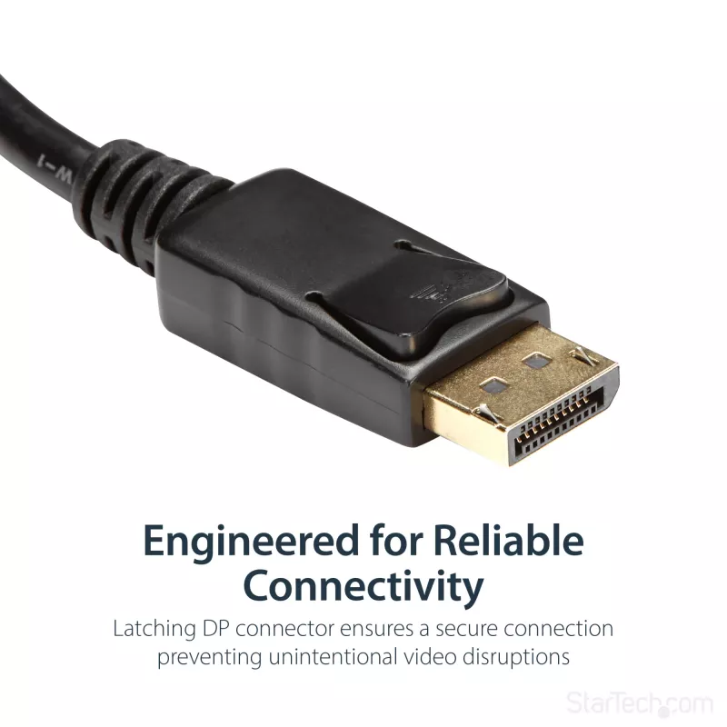StarTech.com DisplayPort to HDMI Adapter - DP 1.2 to HDMI Video Converter 1080p - DP to HDMI Monitor/TV/Display Cable Adapter Dongle - Passive DP to HDMI Adapter - Latching DP Connector