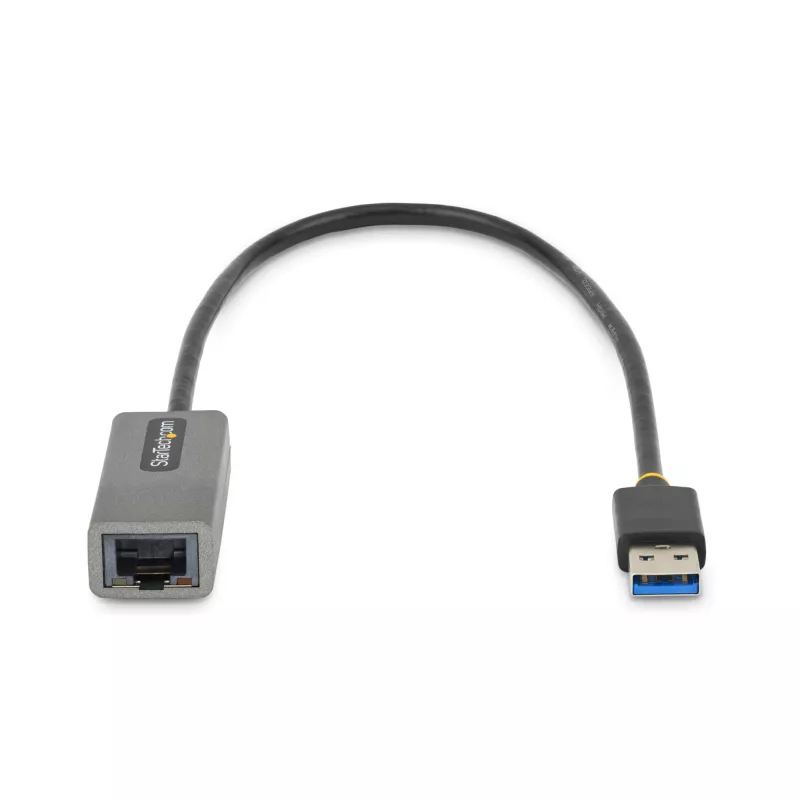 StarTech.com USB 3.0 to Gigabit Ethernet Network Adapter - 10/100/1000 Mbps, USB to RJ45, USB 3.0 to LAN Adapter, USB 3.0 Ethernet Adapter (GbE), 11in Attached Cable, Driverless Install