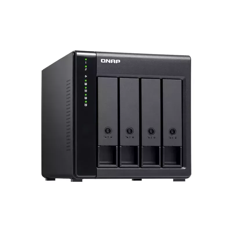 QNAP High-performance Desktop SATA 6Gbps JBOD Storage Enclosure | TL-D400S | Black