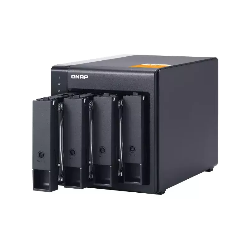 QNAP High-performance Desktop SATA 6Gbps JBOD Storage Enclosure | TL-D400S | Black