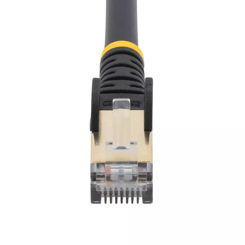 StarTech.com 5m CAT6a Ethernet Cable - 10 Gigabit Shielded Snagless RJ45 100W PoE Patch Cord - 10GbE STP Network Cable w/Strain Relief - Black Individually Tested/Wiring is UL Certified/TIA
