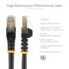 StarTech.com 5m CAT6a Ethernet Cable - 10 Gigabit Shielded Snagless RJ45 100W PoE Patch Cord - 10GbE STP Network Cable w/Strain Relief - Black Individually Tested/Wiring is UL Certified/TIA