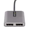 StarTech.com USB-C to Dual Displayport 1.4 Adapter, USB Type-C Multi-Monitor MST Hub, Dual 5K 60Hz DP Laptop Display Extender / Splitter, HDR, Extra-Long Built-In Cable - Windows Only