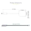 StarTech.com USB-C to Dual Displayport 1.4 Adapter, USB Type-C Multi-Monitor MST Hub, Dual 5K 60Hz DP Laptop Display Extender / Splitter, HDR, Extra-Long Built-In Cable - Windows Only