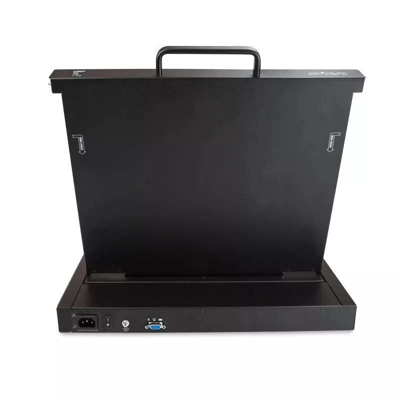 StarTech.com Rackmount KVM Console - Single Port VGA KVM with 17 inch LCD Monitor for Server Rack - Fully Featured Universal 1U LCD KVM Drawer w/Cables & Hardware - USB Support - 50,000 MTBF