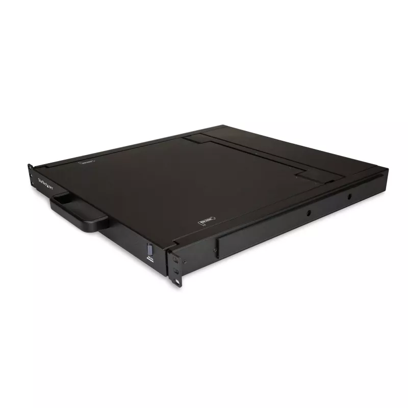 StarTech.com Rackmount KVM Console - Single Port VGA KVM with 17 inch LCD Monitor for Server Rack - Fully Featured Universal 1U LCD KVM Drawer w/Cables & Hardware - USB Support - 50,000 MTBF