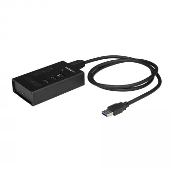 StarTech.com 4 Port USB 3.0 Hub - USB Type-A to 1x USB-C & 3x USB-A - Commercial Metal USB Hub - SuperSpeed 5Gbps USB 3.1/3.2 Gen 1 - Self Powered - BC 1.2 Fast Charge - Mountable/Rugged~4 Port USB 3.0 Hub - USB Type-A to 1x USB-C & 3x USB-A - Commercial Metal USB Hub - SuperSpeed USB 3.2 Gen 1 (5Gbps)- Self Powered - BC 1.2 Fast Charge - Mountable/Rugged