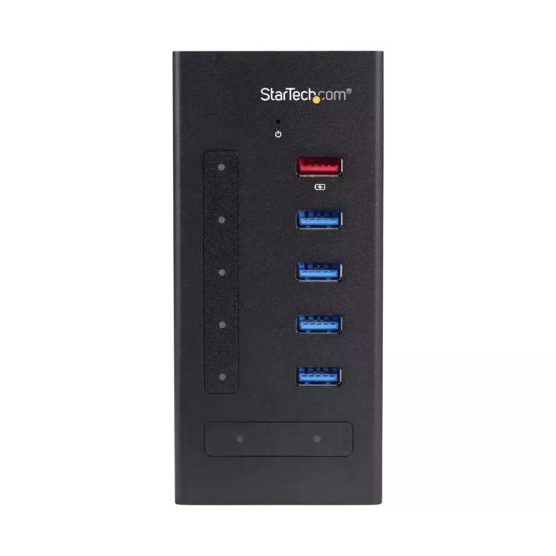 StarTech.com 7 Port USB C Hub - USB Type-C to 2x USB-C/5x USB-A - Commercial Metal USB 3.0 Hub - SuperSpeed USB 3.2 Gen 1 (5Gbps) - Self Powered - BC 1.2 Fast Charge - Mountable/Rugged