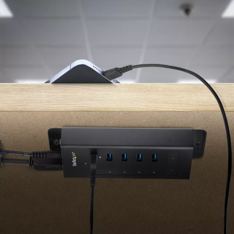 StarTech.com 7 Port USB C Hub - USB Type-C to 2x USB-C/5x USB-A - Commercial Metal USB 3.0 Hub - SuperSpeed USB 3.2 Gen 1 (5Gbps) - Self Powered - BC 1.2 Fast Charge - Mountable/Rugged