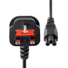 StarTech.com 3ft (1m) UK Laptop Power Cable, BS 1363 to C5 (Clover Leaf), 2.5A 250V, 18AWG, UK Laptop Replacement Cord, Printer Power Cable, Laptop Charger Cord, Laptop Power Brick Cord