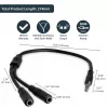 StarTech.com Headset adapter for headsets with separate headphone / microphone plugs - 3.5mm 4 position to 2x 3 position 3.5mm M/F