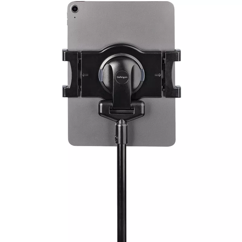 StarTech.com Mobile Tablet Stand with Lockable Wheels - Height Adjustable Cart - Universal Rolling Floor Stand for Tablets from 7 to 11 inch, Portable Tablet Stand w/ Detachable Tablet Holder