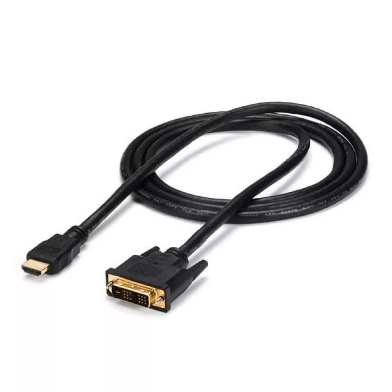 StarTech.com 6 ft HDMI to DVI-D Cable - M/M, 1.8 m, HDMI, DVI-D, Male, Male, Straight