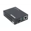 Intellinet 10GBase-T to 10GBase-R Media Converter, 1 x 10 GB SFP+ Slot, 1 x 10GB RJ45 Port