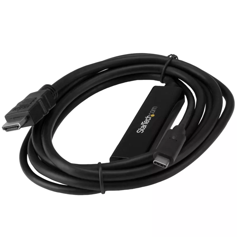 StarTech.com 6ft (2m) USB C to HDMI Cable - 4K 30Hz USB Type-C to HDMI Video Display Converter - USB-C DP Alt Mode to HDMI Monitor Adapter Cord - Thunderbolt Compatible