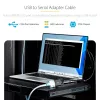 StarTech.com 10ft (3m) USB to Serial Adapter Cable, COM Retention, Interchangeable Screws/Nuts, USB-A to DB9 RS232, FTDI IC, ESD Protection, Windows/macOS/Linux