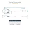 StarTech.com 10ft (3m) USB to Serial Adapter Cable, COM Retention, Interchangeable Screws/Nuts, USB-A to DB9 RS232, FTDI IC, ESD Protection, Windows/macOS/Linux