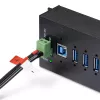 StarTech.com 160W Universal DC Power Adapter (24V/6.6A), 4ft(1.2m) 2-Wire Cord, 2/3-Pin Terminal Blocks, 100-240V AC/DC External Power Supply for Industrial USB Hubs, NA/UK/EU/ANZ