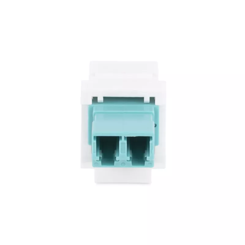 StarTech.com LC to LC Coupler, LC Fiber Coupler, LC/UPC Keystone Jack, Duplex Fiber Optic LC Keystone Coupler for Patch Panel