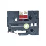 Brother TZE-RW54 label-making tape Gold on red