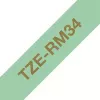 Brother TZE-RM34 label-making tape Gold on mint colour