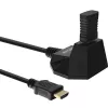 InLine HDMI Station, HS HDMI Cable w/Ethernet, M/F, black, golden contacts, 3m