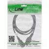 InLine power cable ext., hot condition conn. IEC-C15/IEC-C14 straight, 3m