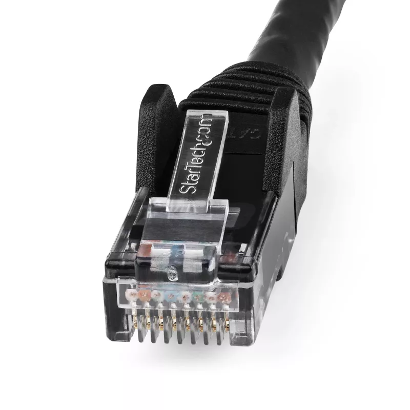 StarTech.com 10m CAT6 Ethernet Cable - LSZH (Low Smoke Zero Halogen) - 10 Gigabit 250Mhz 100W PoE RJ45 10GbE UTP Network Patch Cord Snagless with Strain Relief - Black, CAT 6, ETL Verified, 24AWG