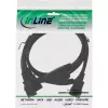 InLine power Y-cable German Type F 1x IEC-C14 to 2x IEC-C13 1m