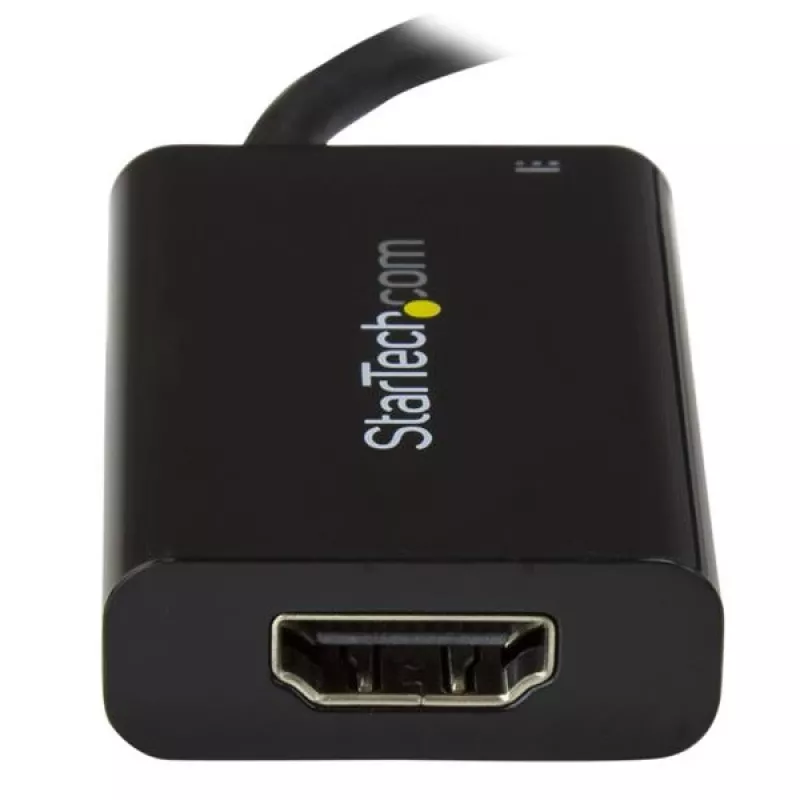 StarTech.com USB C to HDMI 2.0 Adapter with Power Delivery - 4K 60Hz USB Type-C to HDMI Display Video Converter - 60W PD Pass-Through Charging Port - Thunderbolt 3 Compatible - Black
