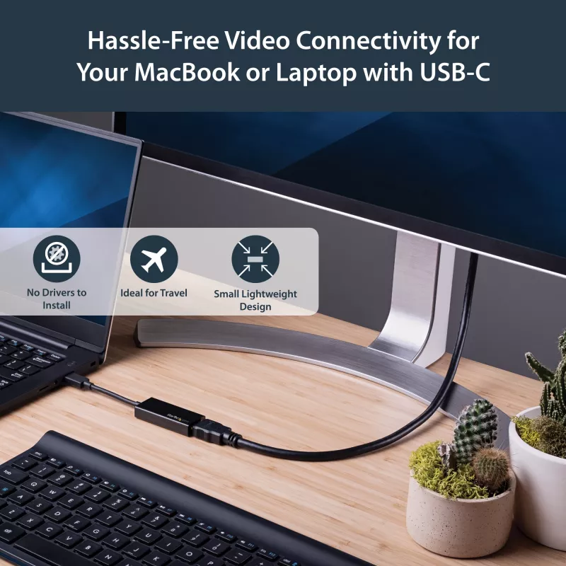 StarTech.com USB-C to HDMI Adapter - 4K 60Hz, USB Type-C, HDMI output, 3840 x 2160 pixels
