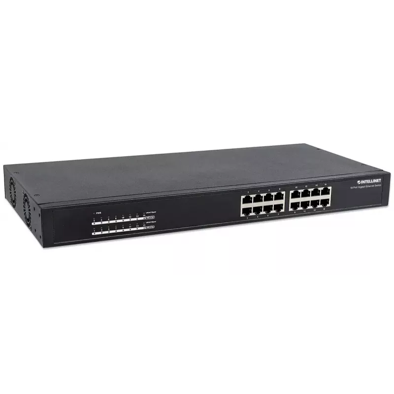 Unmanaged Switch Intellinet 16-Port Gigabit Ethernet PoE+