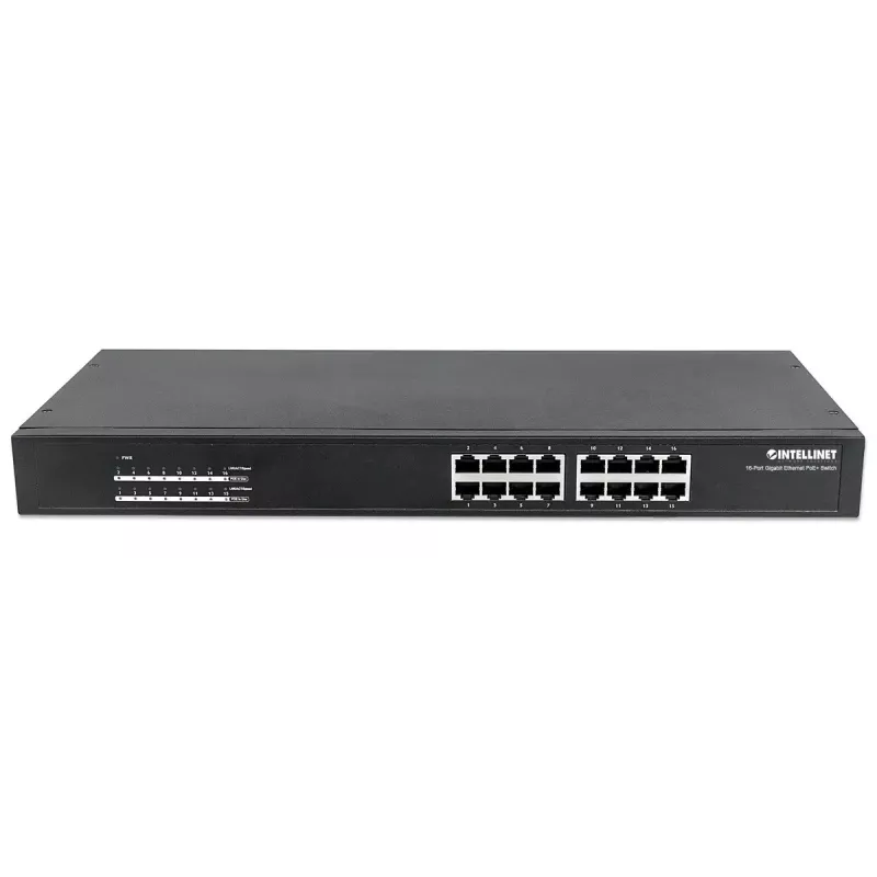Unmanaged Switch Intellinet 16-Port Gigabit Ethernet PoE+