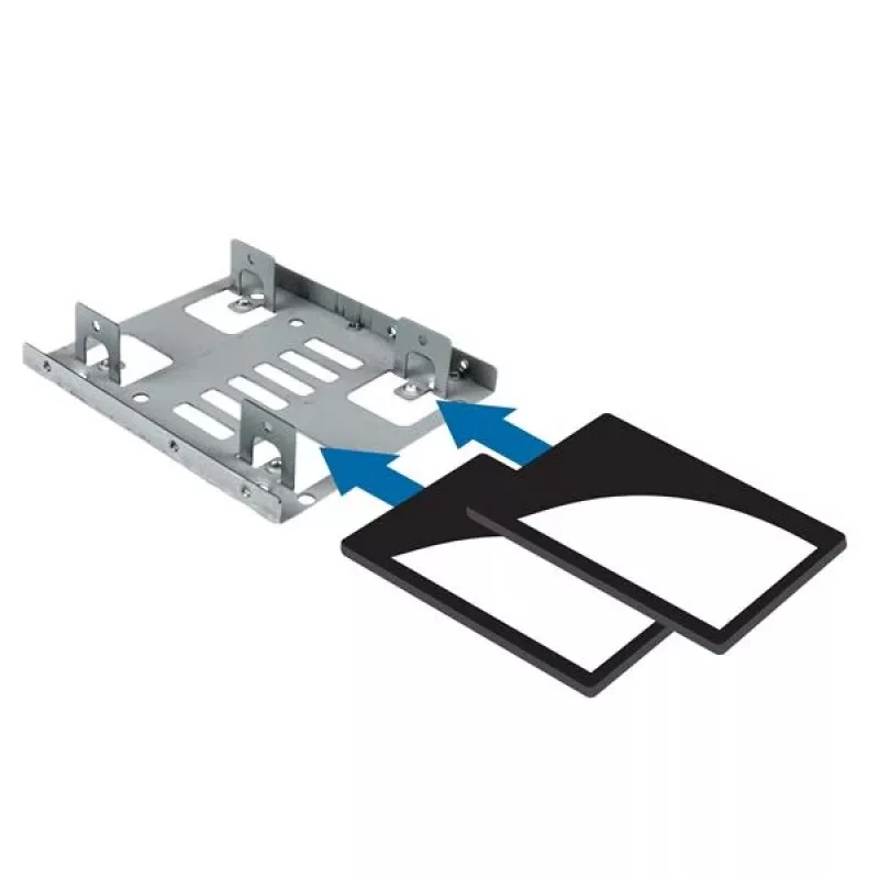 StarTech.com Dual 2.5 inch to 3.5 inch HDD Bracket for SATA Hard Drives - 2 Drive 2.5 inch to 3.5 inch Bracket for Mounting Bay