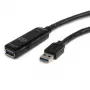 StarTech.com 5m USB 3.0 Active Extension Cable - M/F, 5 m, USB A, USB A, USB 3.2 Gen 1 (3.1 Gen 1), Black