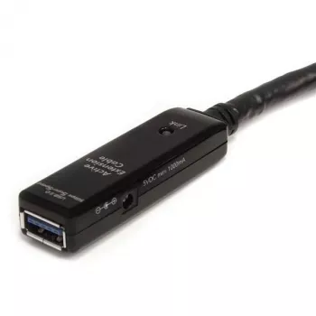 StarTech.com 5m USB 3.0 Active Extension Cable - M/F, 5 m, USB A, USB A, USB 3.2 Gen 1 (3.1 Gen 1), Black