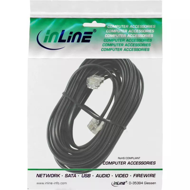 InLine Modular Cable RJ11 male / male 6P4C 3m