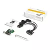 StarTech.com 4-port PCI Express RS232 Serial Adapter Card - PCIe RS232 Serial Host Controller Card - PCIe to Serial DB9 - 16950 UART - Low Profile Expansion Card - Windows/Linux - TAA