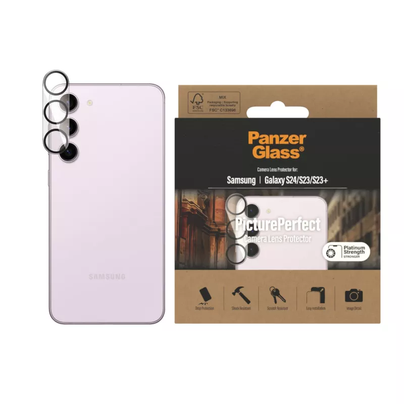Camera Lens Protector PanzerGlass Samsung Galaxy S23 S23 Plus Scratch Shock Resistant
