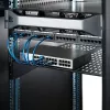 StarTech.com 2U Server Rack Shelf - Universal Vented Rack Mount Cantilever Tray for 19 inch Network Equipment Rack & Cabinet - Heavy Duty Steel – Weight Capacity 50lb/23kg - 22 inch Deep Shelf, Black