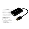 StarTech.com Travel A/V adapter: 3-in-1 DisplayPort to VGA DVI or HDMI converter