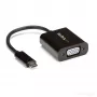 StarTech.com USB-C to VGA Adapter - Black - 1080p - Video Converter For Your MacBook Pro - USB C to VGA Display Dongle - Upgraded Version is CDP2VGAEC